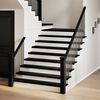 vidaXL Peldaños de escalera 2 uds madera maciza roble marrón oscuro