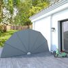 vidaXL Toldo lateral plegable terraza gris 200 cm