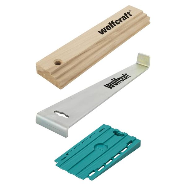 wolfcraft Set herramientas b&aacute;sicas para laminados revestimiento suelo