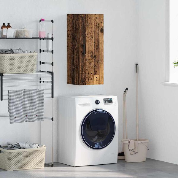 vidaXL Armario de pared Madera Vieja 34,5 x 34 x 90 cm