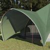 vidaXL Tienda tipi con techo Verde y Gris 600 x 600 x 347 cm