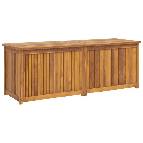 vidaXL Ba&uacute;l de jard&iacute;n madera maciza de teca 150x50x55 cm