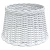 vidaXL Pantalla para l&aacute;mpara de techo mimbre blanco &Oslash;45x28 cm