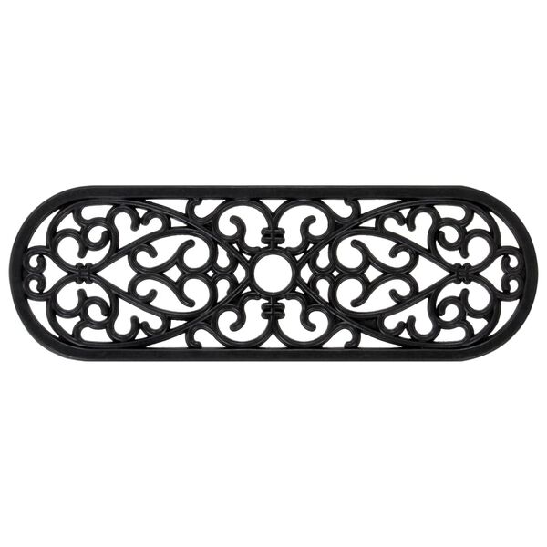 vidaXL Alfombrillas de escalera de goma 5 uds 25x75 cm