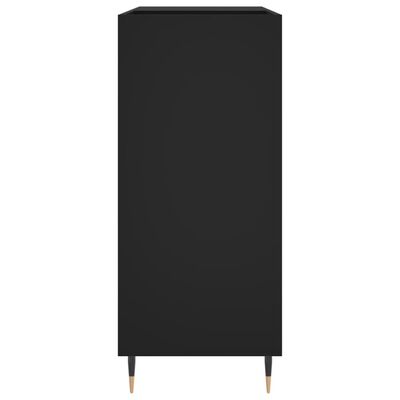 vidaXL Mueble para discos madera contrachapada negro 84,5x38x89 cm