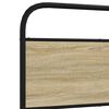 vidaXL Estructura de cama sin colch&oacute;n 120x190 cm madera roble Sonoma