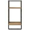 vidaXL Conjunto de estantes de pared con estante 4 pcs Roble artesanal
