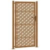 vidaXL Puerta de jard&iacute;n 100x175 cm de acero corten con dise&ntilde;o de cruz