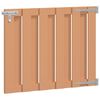 vidaXL Puerta de jard&iacute;n 100 x 80 cm WPC y Aluminio Marr&oacute;n