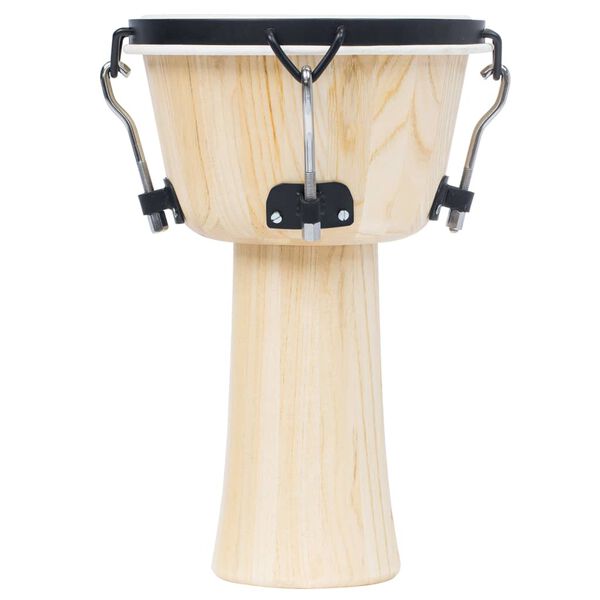 vidaXL Tambor djembe con tensores de barra piel de cabra 25 cm