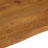 vidaXL Tablero de mesa borde natural madera maciza mango 90x80x2,5 cm