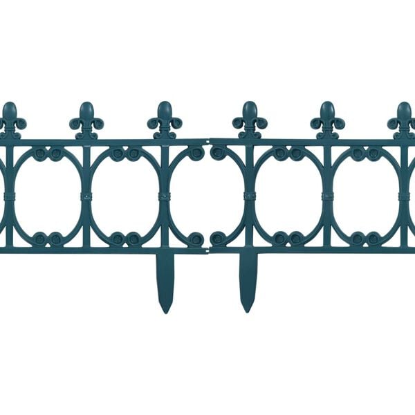 vidaXL Bordes de jard&iacute;n 16 unidades PP verde 10 m