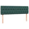 vidaXL Cama box spring con colch&oacute;n terciopelo verde oscuro 160x220 cm