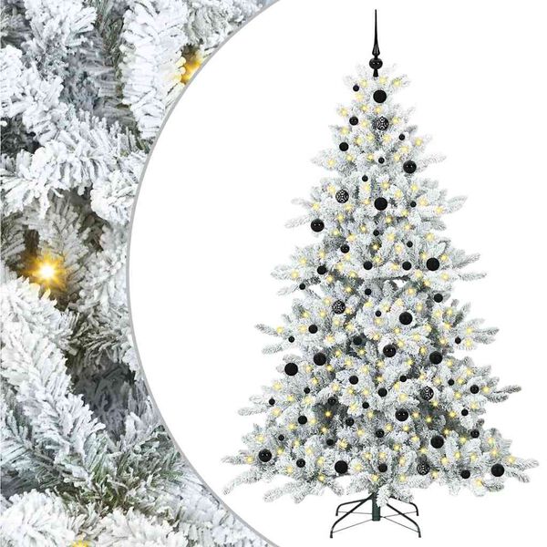 vidaXL &Aacute;rbol de Navidad artificial con ramas articuladas 210 cm PVC