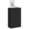 vidaXL Mueble zapatero madera contrachapada negro 59x35x100 cm