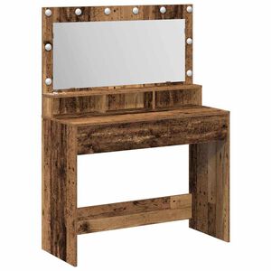 vidaXL Mesa Tocador Madera vieja 100 x 41 x 135 cm