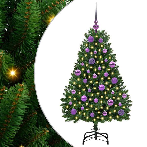 vidaXL &Aacute;rbol de Navidad artificial Verde 120 cm PVC y Metal