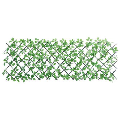vidaXL Enrejado valla expansible de hiedra artificial verde 180x65 cm