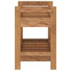 vidaXL Mesa auxiliar de baño madera maciza de teca 45x30x45 cm