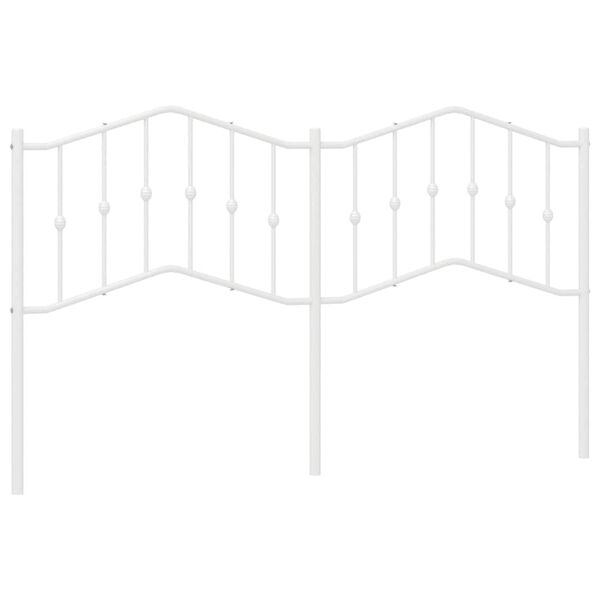 vidaXL Cabecero de metal blanco 180 cm