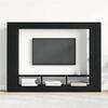vidaXL Gabinete de TV Roble negro 152 x 22 x 113 cm