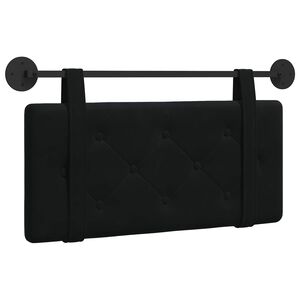 vidaXL Cabecero colgante Negro Terciopelo
