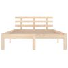 vidaXL Estructura de cama doble sin colchón madera maciza 180x200 cm
