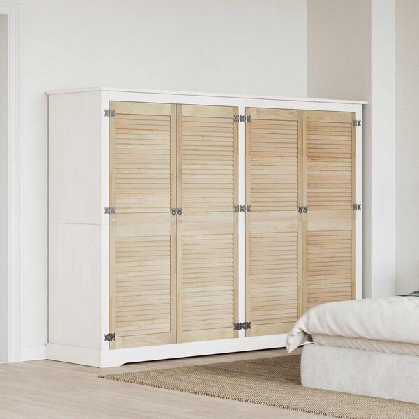 vidaXL Puerta de Armario con puerta 4 pcs Natural 140.5 x 2 x 59.5 cm