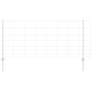 vidaXL Valla salvaje exterior con postes 50 x 1 m Acero Galvanizado