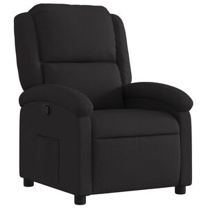 vidaXL Sill&oacute;n reclinable de tela negro