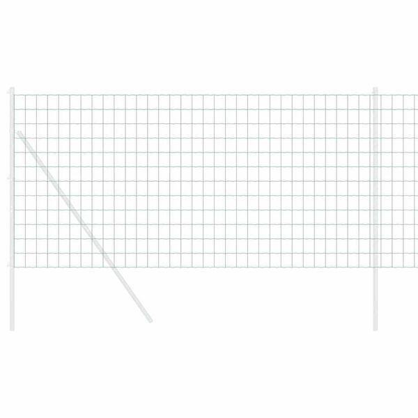 vidaXL Euro Valla Verde 1 x 10 m Hierro recubierto de PVC