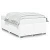 vidaXL Estructura de cama sin colch&oacute;n cuero sint&eacute;tico blanco 120x200cm