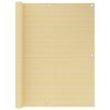 vidaXL Toldo para balc&oacute;n HDPE beige 120x600 cm