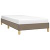 vidaXL Estructura de cama sin colchón tela taupe 90x200 cm