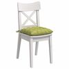 vidaXL Cojines para asiento 2 pcs Verde claro 40 x 40 x 6 cm tela