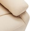 vidaXL Sof&aacute; reclinable de 2 plazas de tela crema