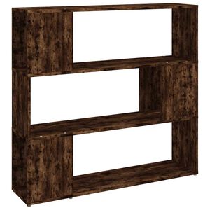 vidaXL Estanter&iacute;a/divisor de espacios roble ahumado 100x24x94 cm