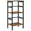 vidaXL Estante de libros Roble ahumado 40 x 29,5 x 81 cm