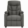 vidaXL Sill&oacute;n reclinable de tela gris oscuro