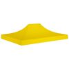 vidaXL Techo de carpa para celebraciones amarillo 4,5x3 m 270 g/m&sup2;