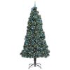 vidaXL &Aacute;rbol de Navidad artificial preiluminado con juego de bolas PET