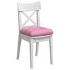 vidaXL Cojines para asiento 4 pcs Rosa 40 x 40 x 12 cm tela