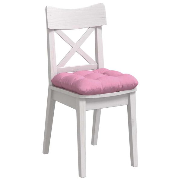 vidaXL Cojines para asiento 4 pcs Rosa 40 x 40 x 12 cm tela