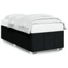 vidaXL Estructura de cama sin colch&oacute;n tela negro 80x200 cm