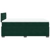 vidaXL Cama box spring con colch&oacute;n terciopelo verde oscuro 140x190 cm