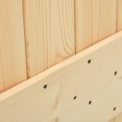vidaXL Puerta de madera maciza de pino 80x210 cm