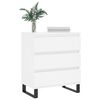 vidaXL Aparador de madera contrachapada blanco 60x35x70 cm