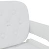 vidaXL Sillas de comedor giratorias 2 unidades cuero sint&eacute;tico blanco