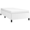 vidaXL Estructura de cama sin colchón cuero sintético blanco 90x200 cm