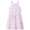 vidaXL Vestido infantil sin mangas con cord&oacute;n rosa 104